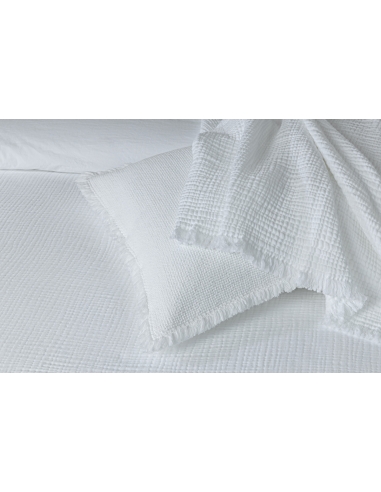 Housse de coussin Bohème Blanche