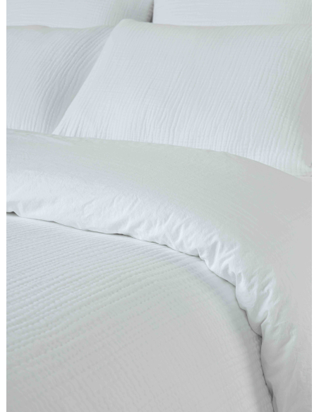 Housses de couette en Gaze de coton Blanche