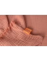 Draps en quadruple Gaze de coton Terracotta