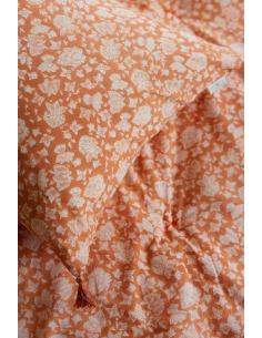 Linge de lit à fleurs indiennes 2