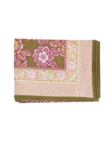 Nappes Block Print Jakarta Olive