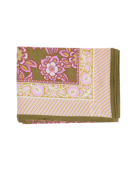 Nappes Block Print Jakarta Olive