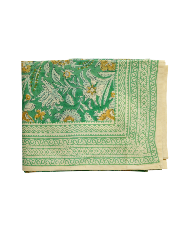 Nappes Block Print Nerhu Green