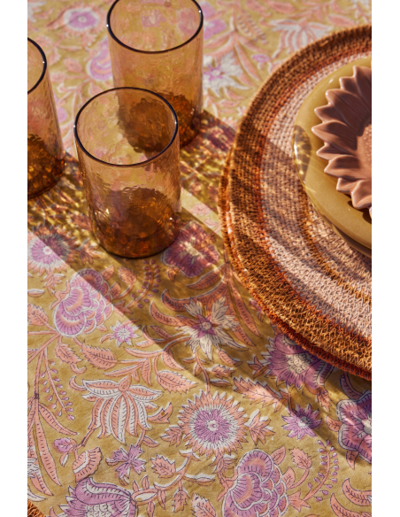 Nappes Block Print Nerhu Kiwi