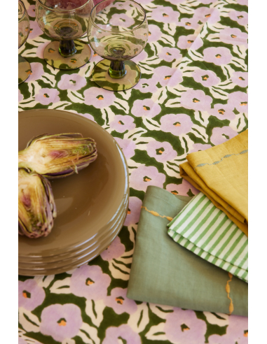 Nappes Block Print Chunni Cyprés