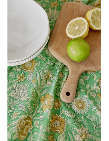 Nappes Block Print Nerhu Green