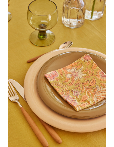 Nappe Lin & Coton Safran