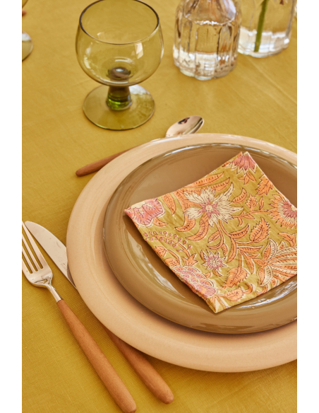 Nappe Lin & Coton Safran