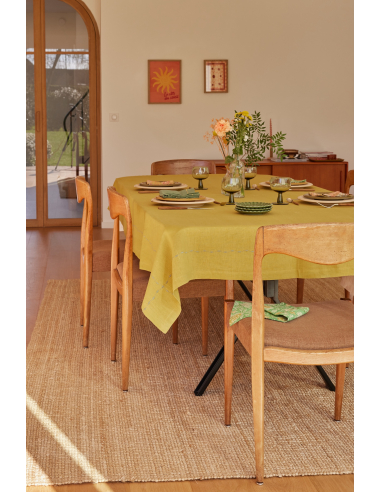 Nappe Lin & Coton Safran