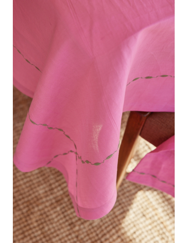Nappe Lin & Coton Rose