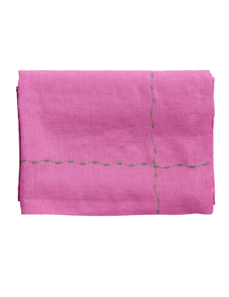 Nappe Lin & Coton Rose