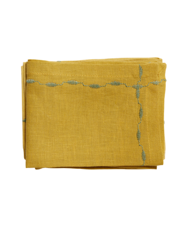 Serviette Lin & Coton Safran