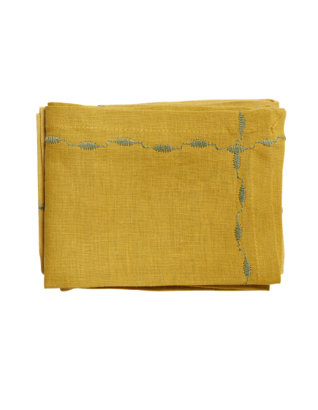 Serviette Lin & Coton Safran