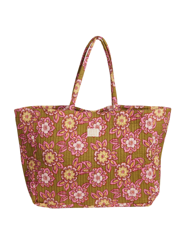 Sac Trotter Block Print Jakarta Olive