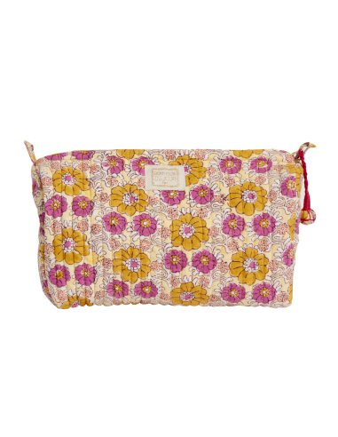 Trousse Block Print Pravar Cassis