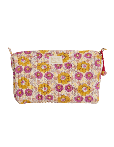 Trousse Block Print Pravar Cassis