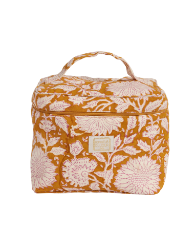 Vanity Block Print Caramel