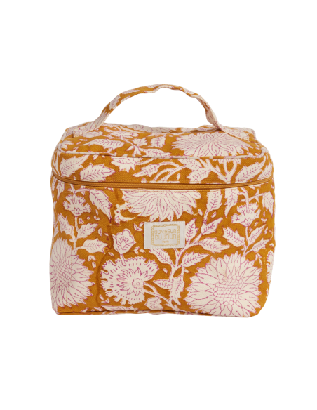 Vanity Block Print Caramel