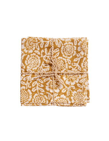 Lot de 2 Serviettes de Table Block Print