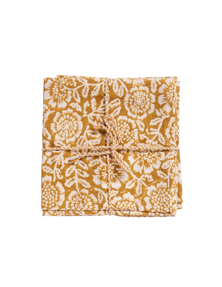 Lot de 2 Serviettes de Table Block Print