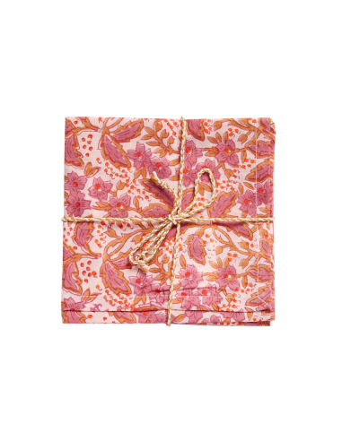 Lot de 2 Serviettes de Table Block Print