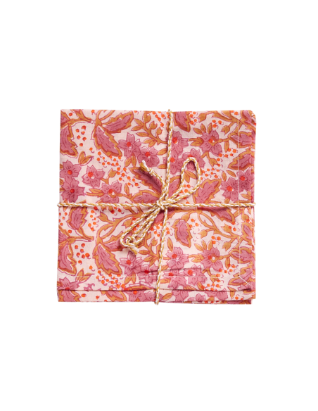 Lot de 2 Serviettes de Table Block Print