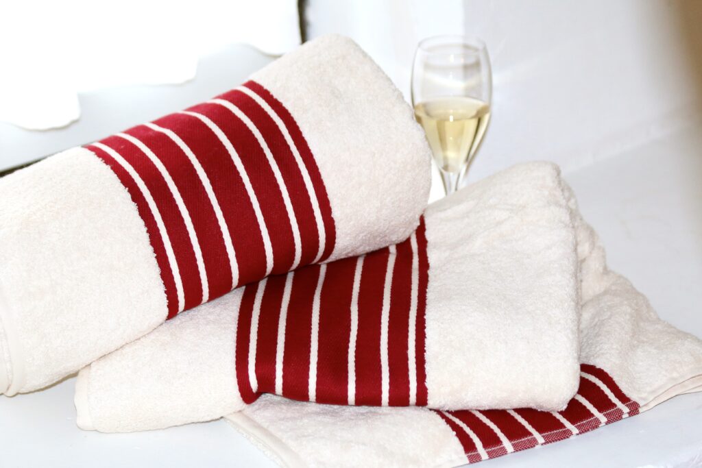 Linge de bain Pays Basque rouge