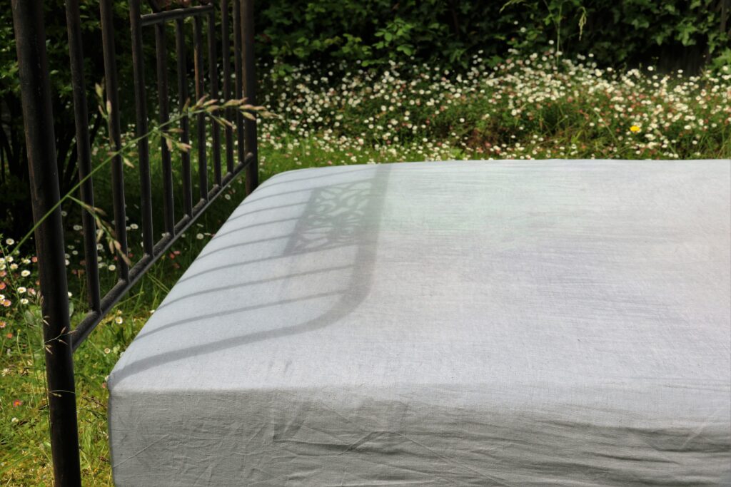 Drap housse en lin lavé