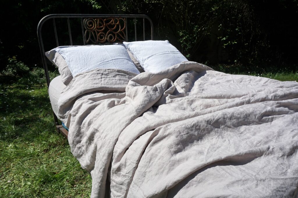 Linge de lit en lin lavé