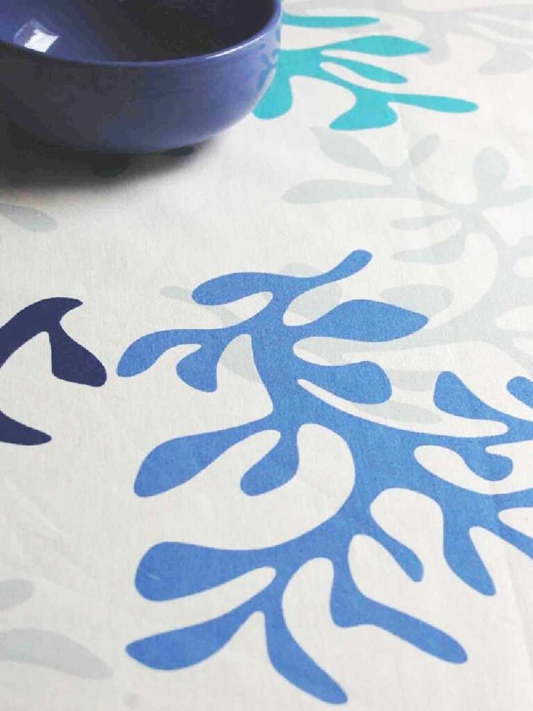 Nappe Enduite Corail Bleu