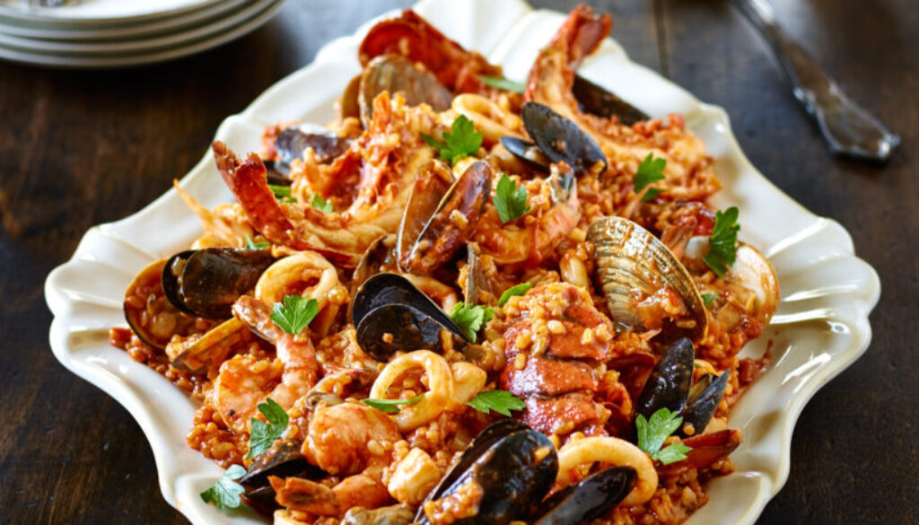 Riz aux fruits de mer